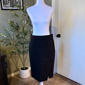 Banana Republic Black Pencil Skirt with Side Slit